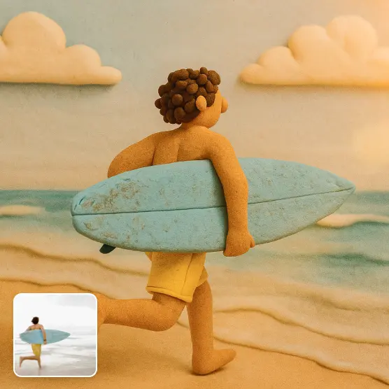 Transform photos into claymation art with AI