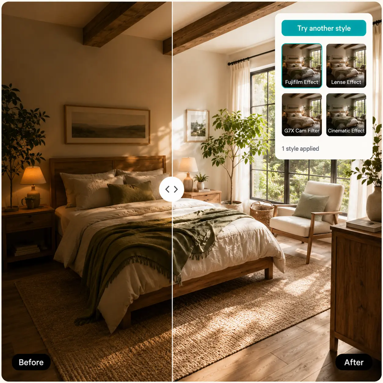 AI Relight — change photo lighting with AI