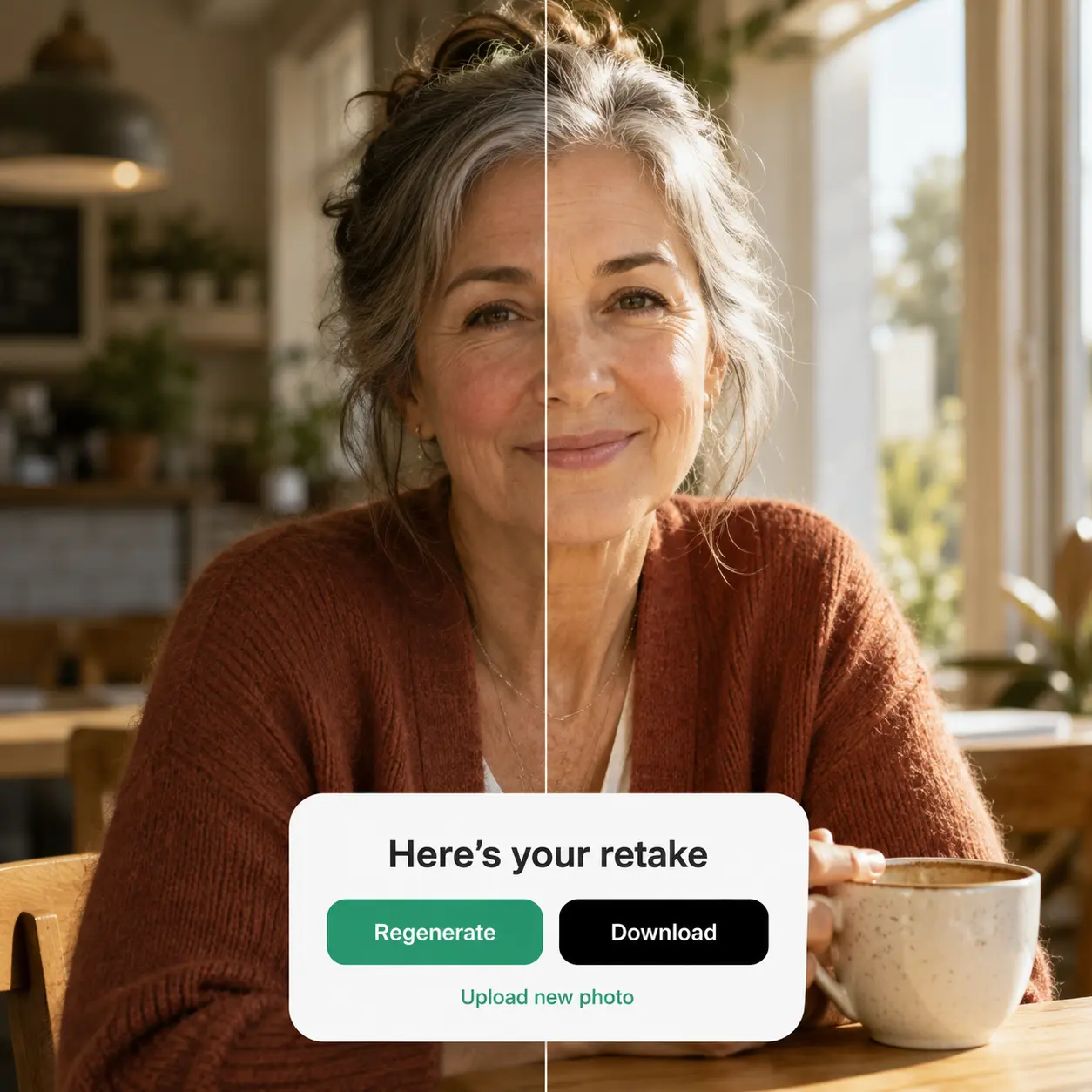 AI Retake AI Retake — fix closed eyes, skin, and sharpness without changing your look