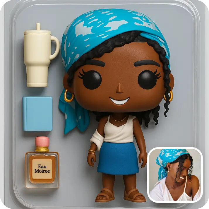 Starter pack doll of a woman