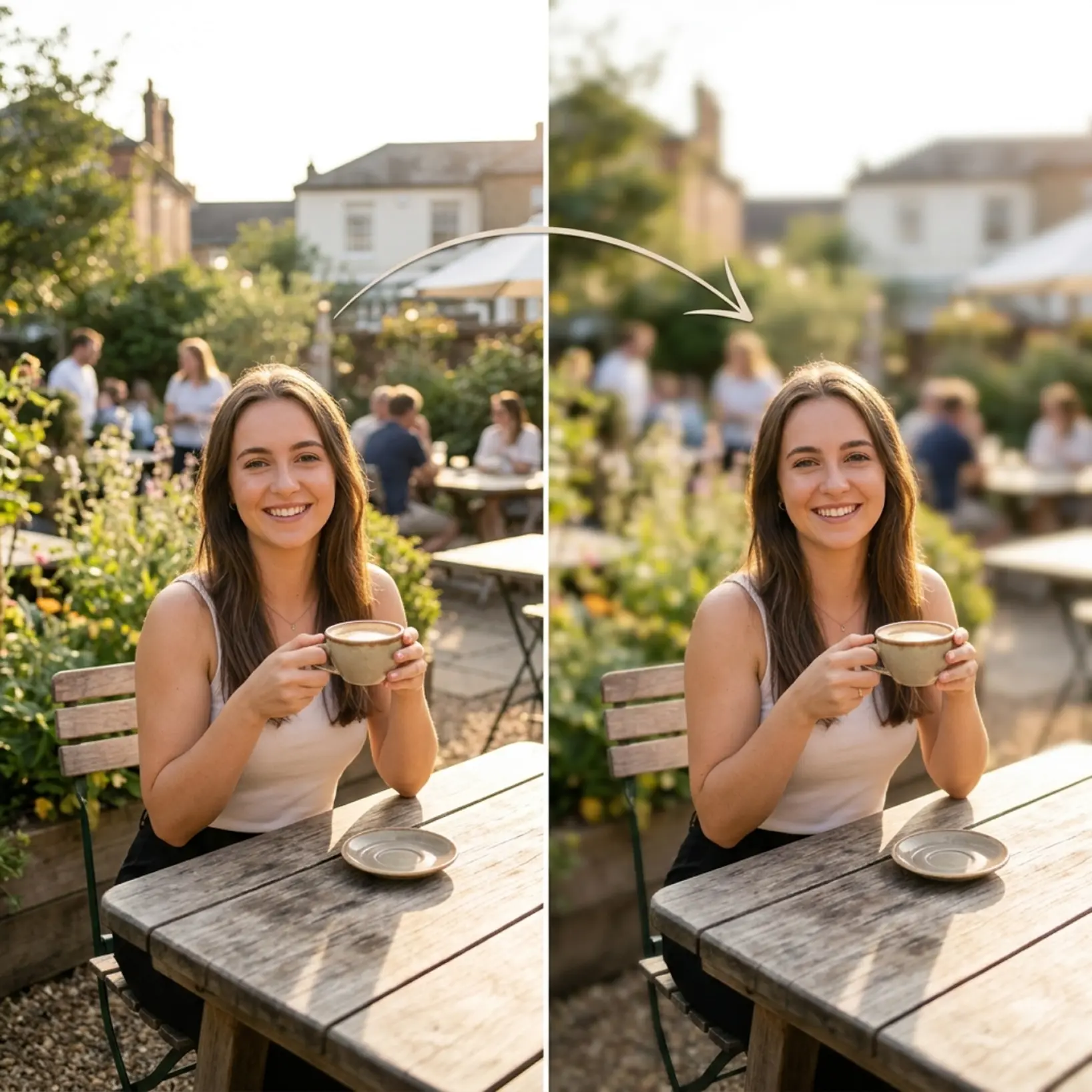 Blur any part of a photo online with adjustable intensity using Lift blur image tool