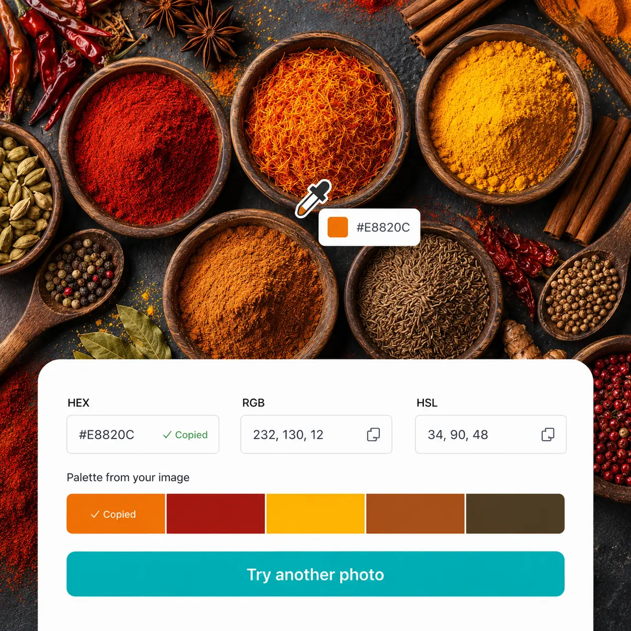 RGB Color Picker from Image