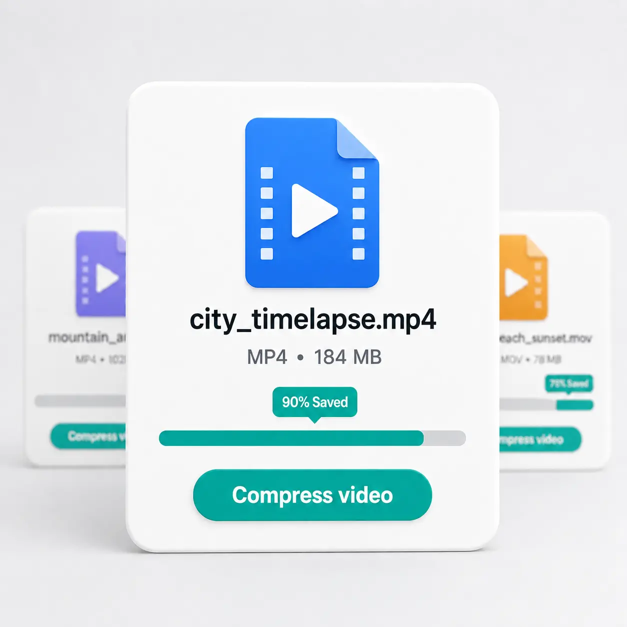Lift video compressor — compress an MP4 or other video file to a lighter size