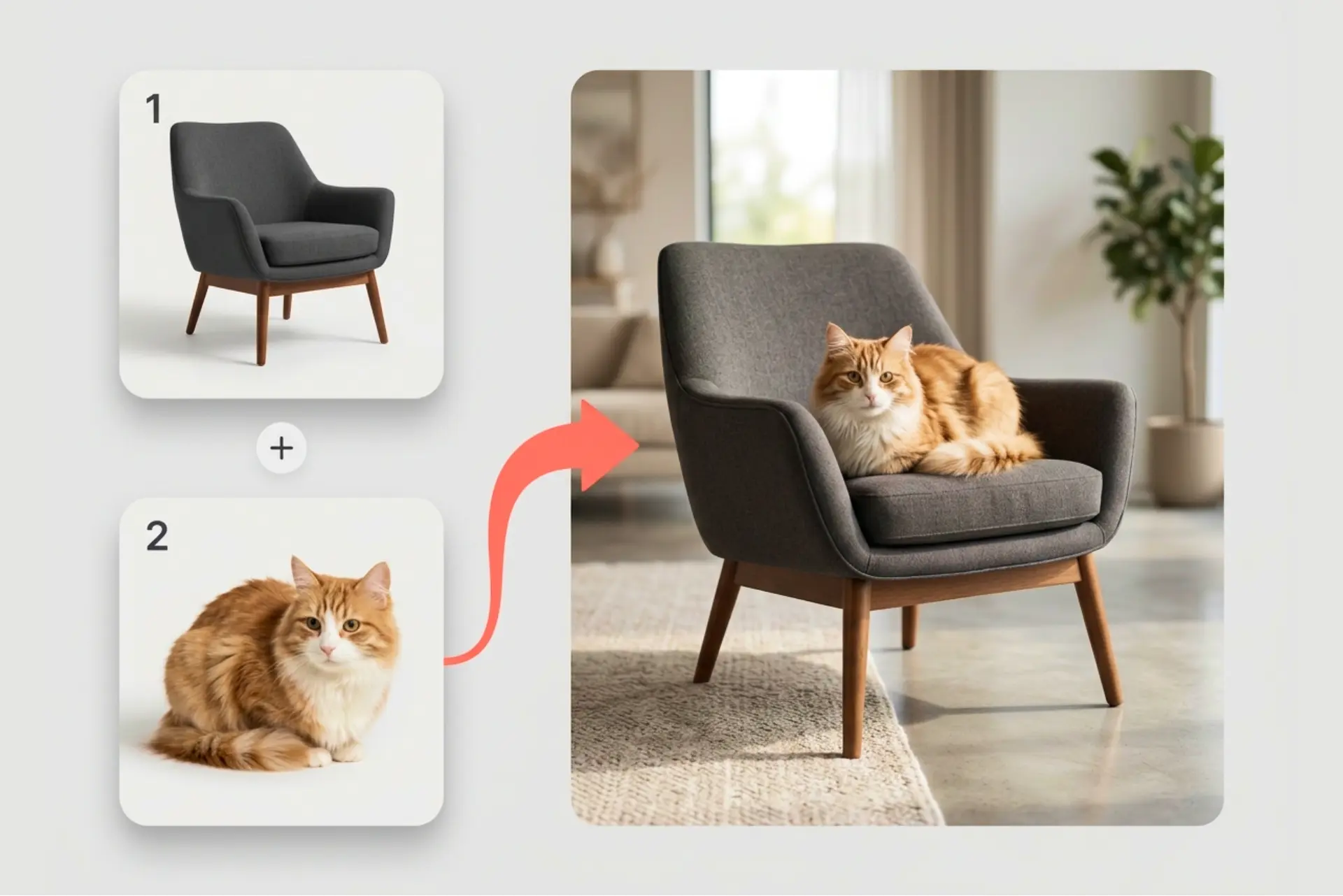 AI Image Combiner — merge two photos into one scene