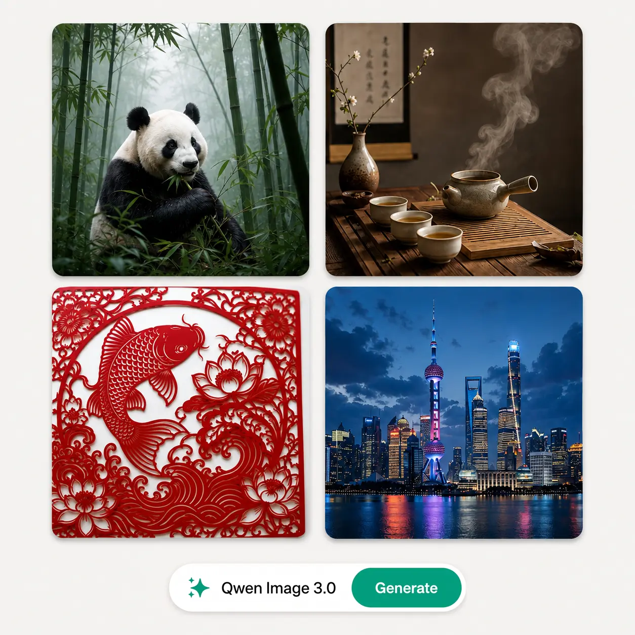 Voorbeelden van de Qwen Image AI Generator door Lift AI-afbeelding gemaakt met Qwen Image via de Lift AI-afbeeldingsgenerator