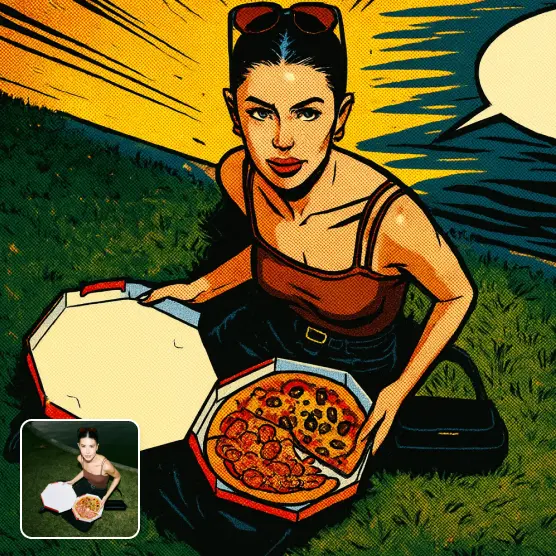 Various users enjoying AI comic-style art