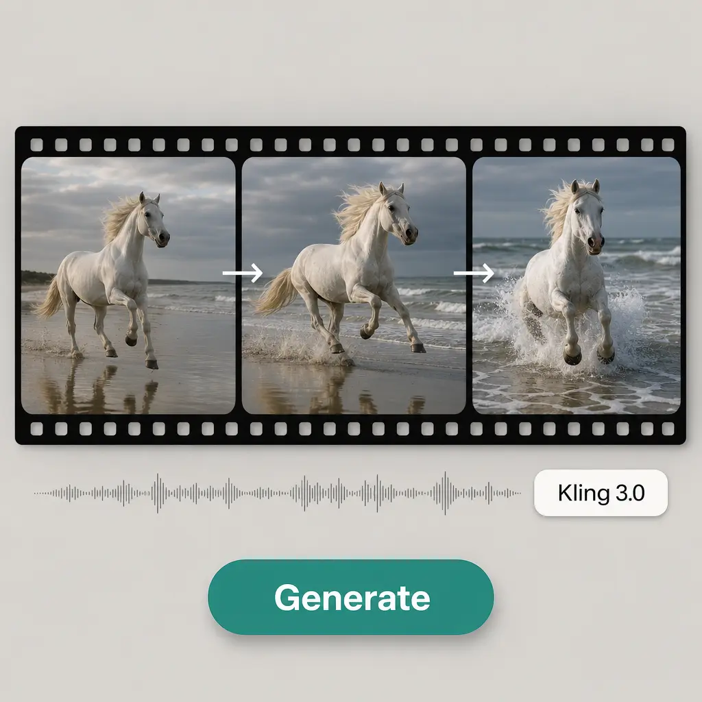 AI video created with Kling using the Lift AI video generator