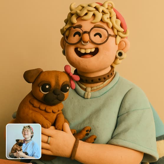 Photo To Claymation Style Image