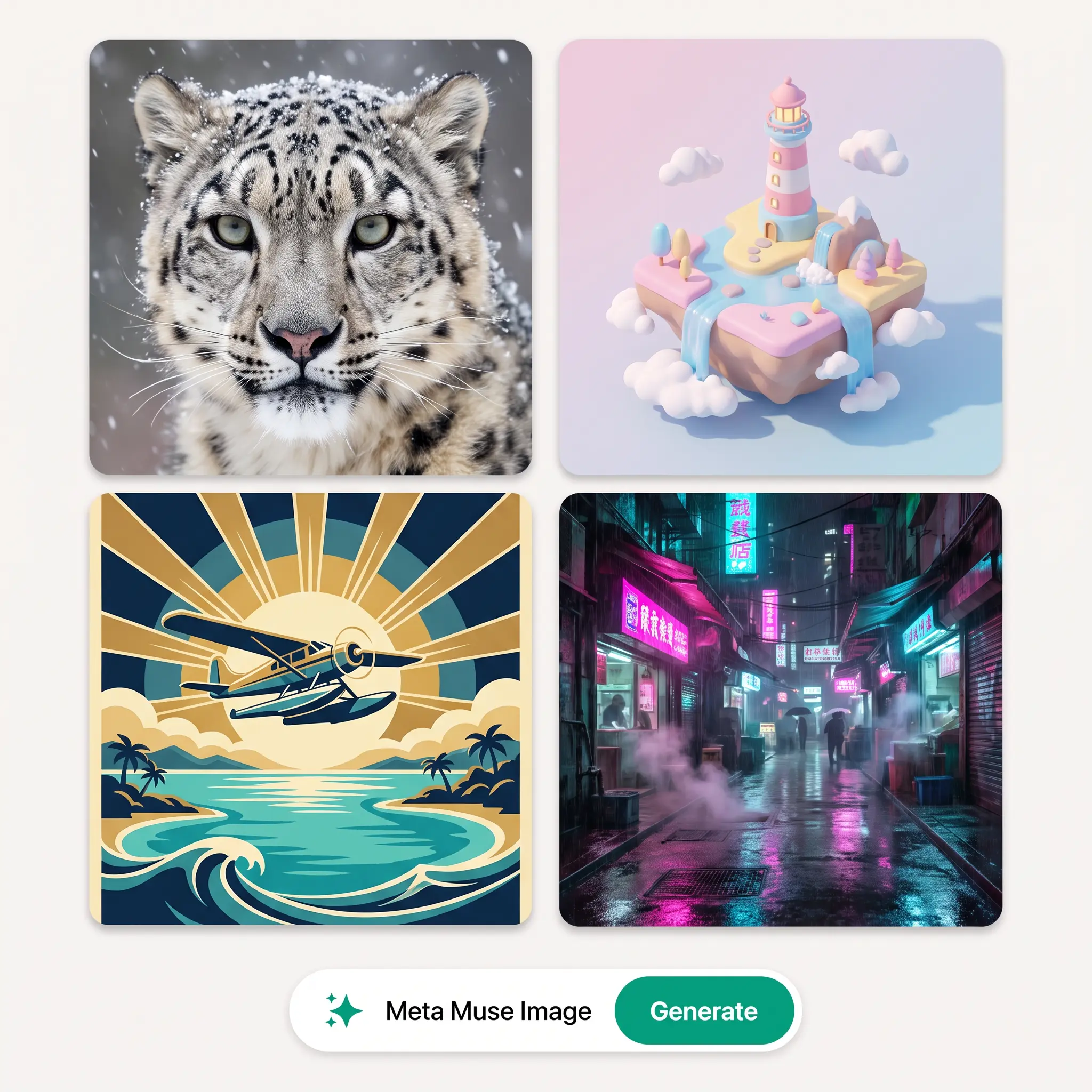 Imagen creada con Meta Muse Image en el generador de imágenes con IA de Lift