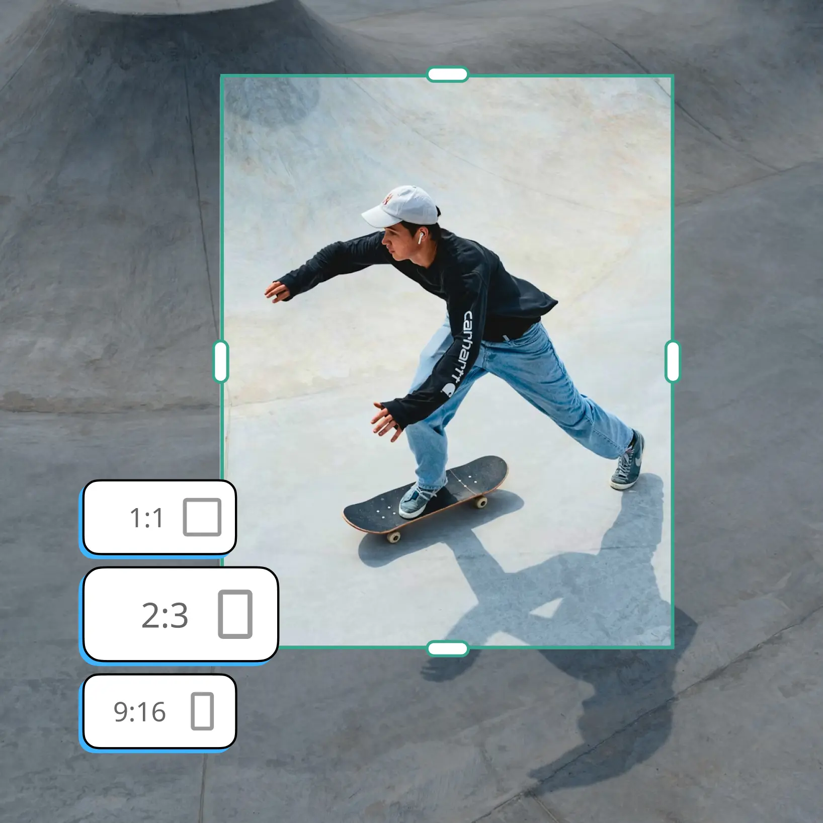 Lift free photo cropper and resizer online for social media, business, and design
