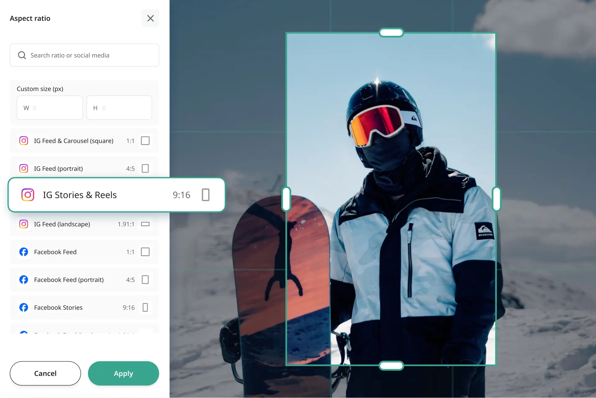 Crop images online to any size or aspect ratio, download in seconds