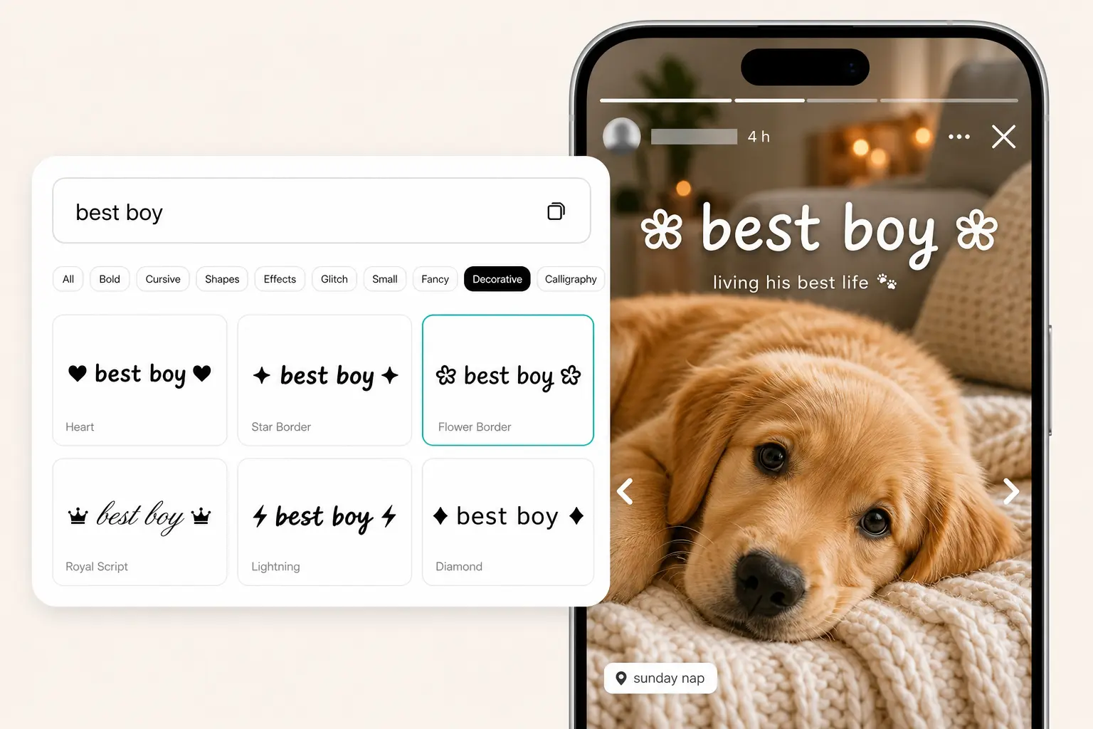 Font generator — style text for bios, posts, and social profiles