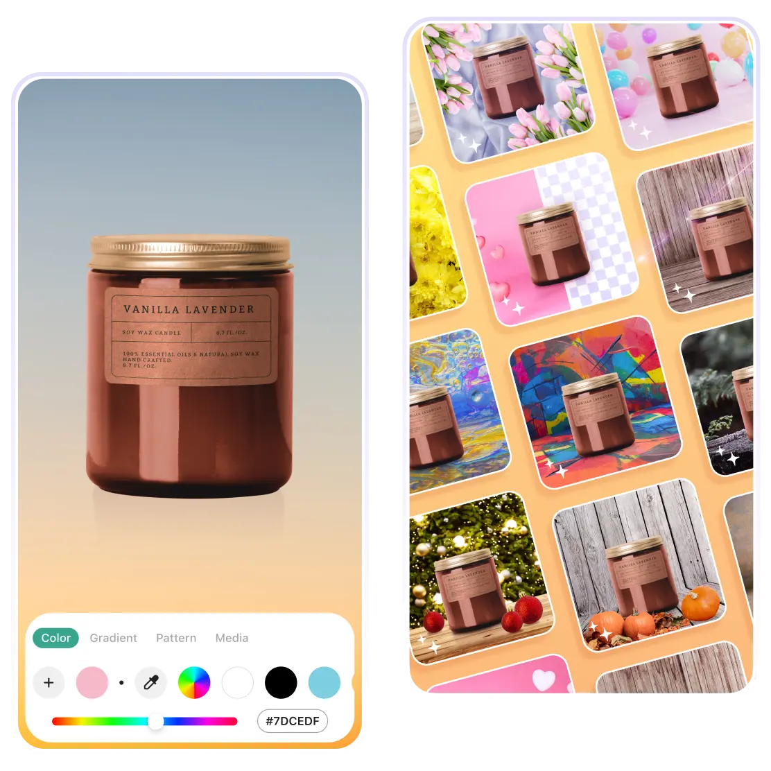 Transform your visuals with AI-generated backgrounds