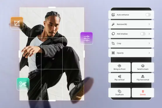 AI photo editor with easy-to-use editing controls