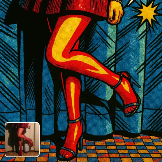 Comic filter transformation example