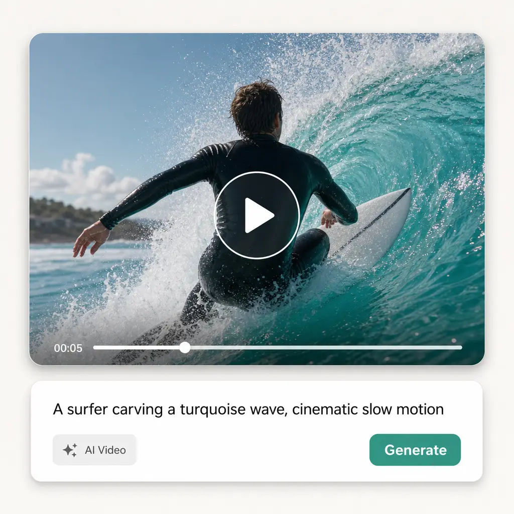 How the AI Video Generator Works in Lift AI video generator settings and model selection in Lift