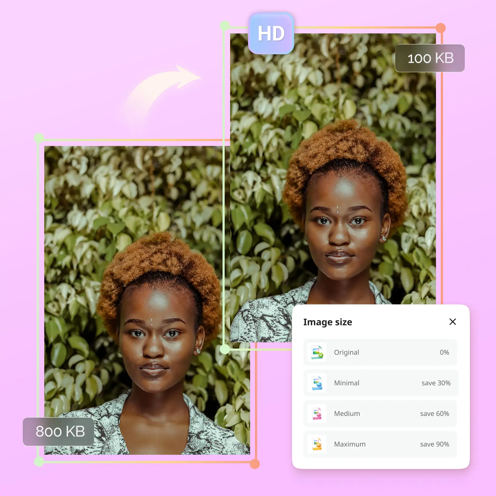 Compress JPG files online