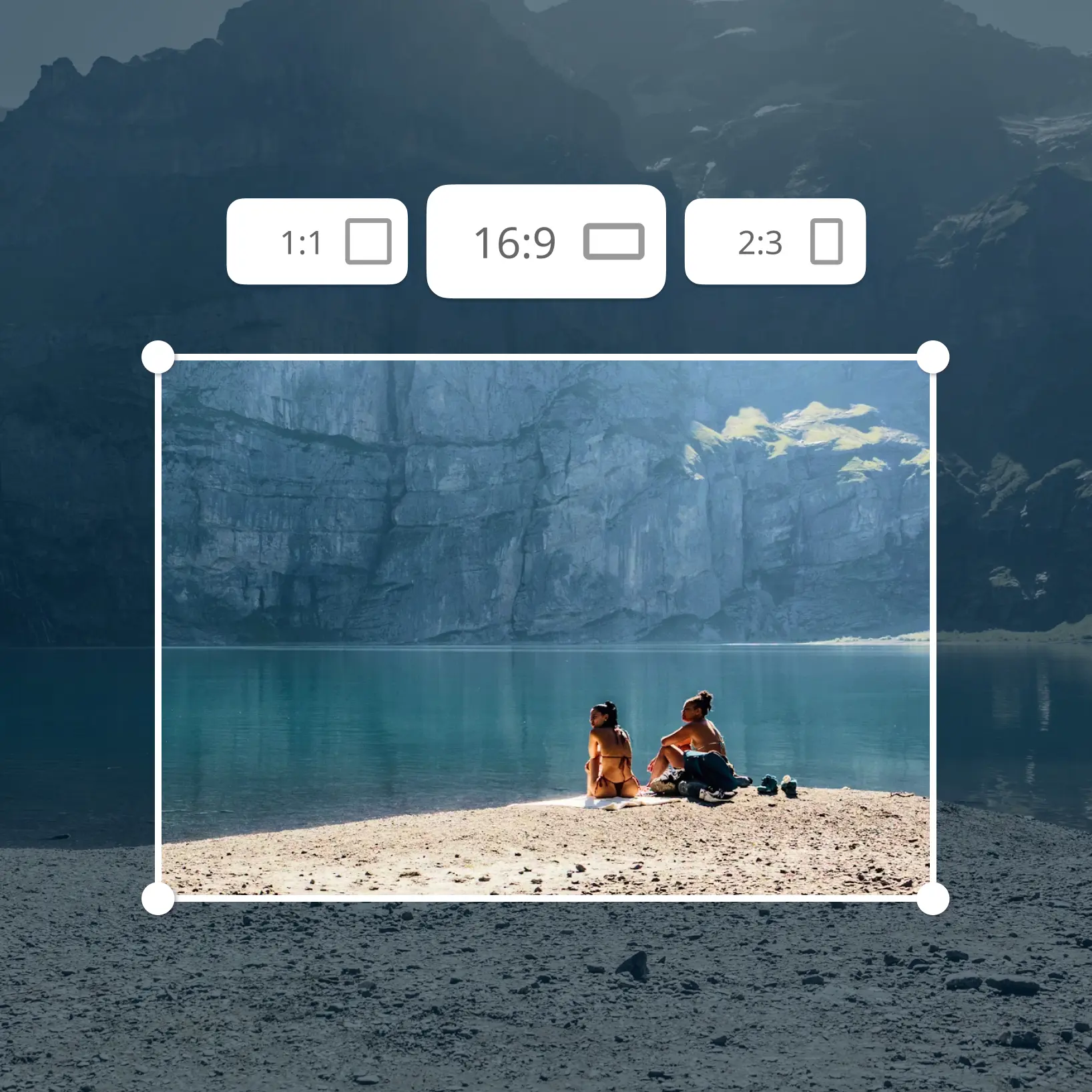 Step-by-step guide to crop and resize image online free using Lift cropping tool