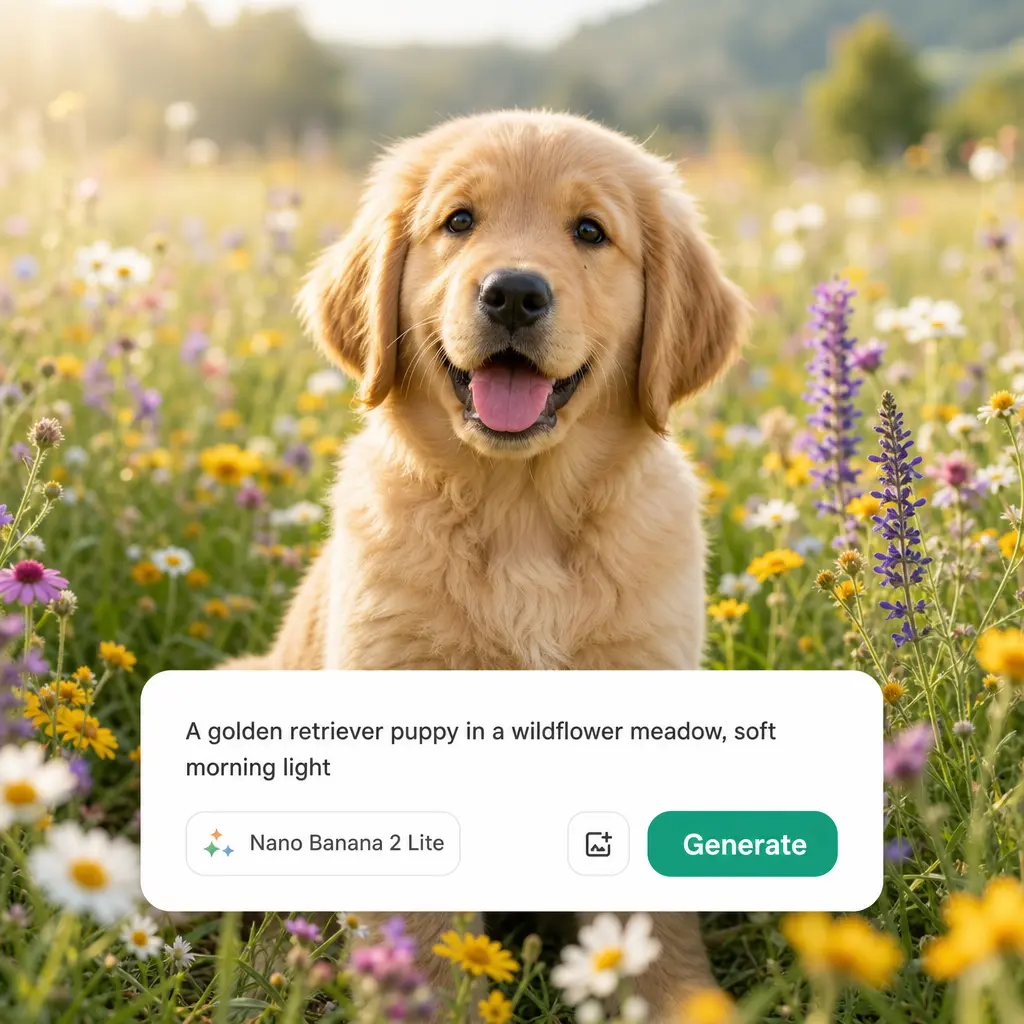 How the AI Image Generator Works in Lift AI image generator interface with prompt field and model selection in Lift