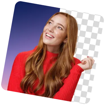 Portrait with background removed