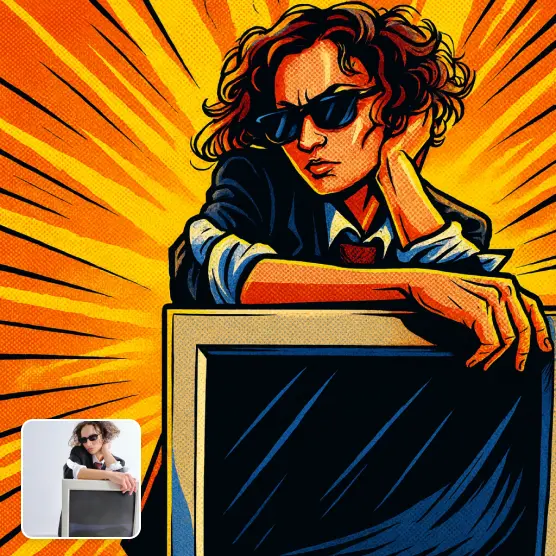 AI comic filter comparison showcasing quality and rendering