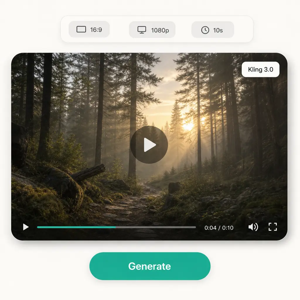 Lift AI video generator powered by Kling
