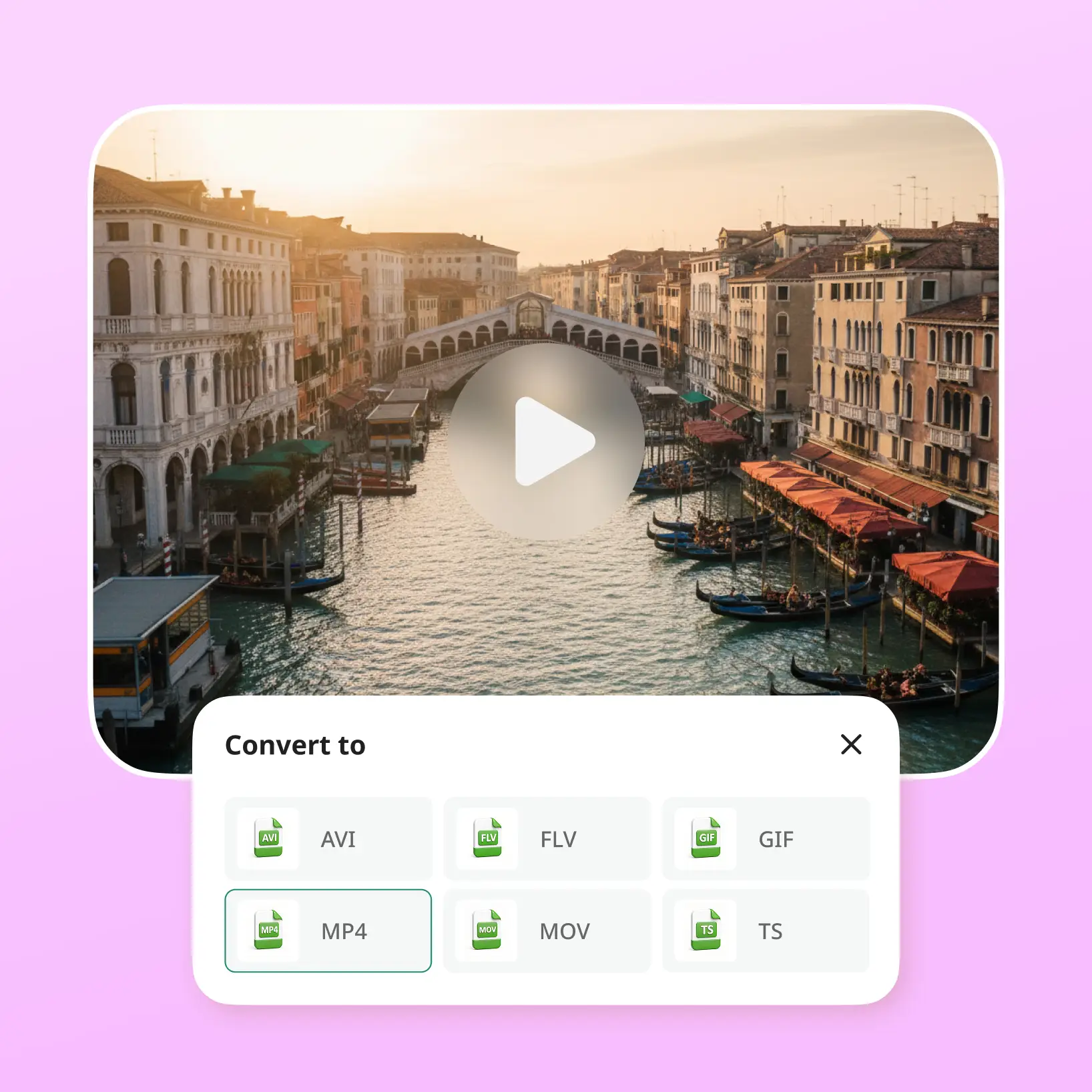 Convertisseur MKV en MP4 en ligne de Lift en haute résolution