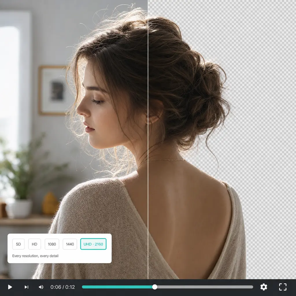 Why choose Lift's video background remover Video bg remover results in Lift