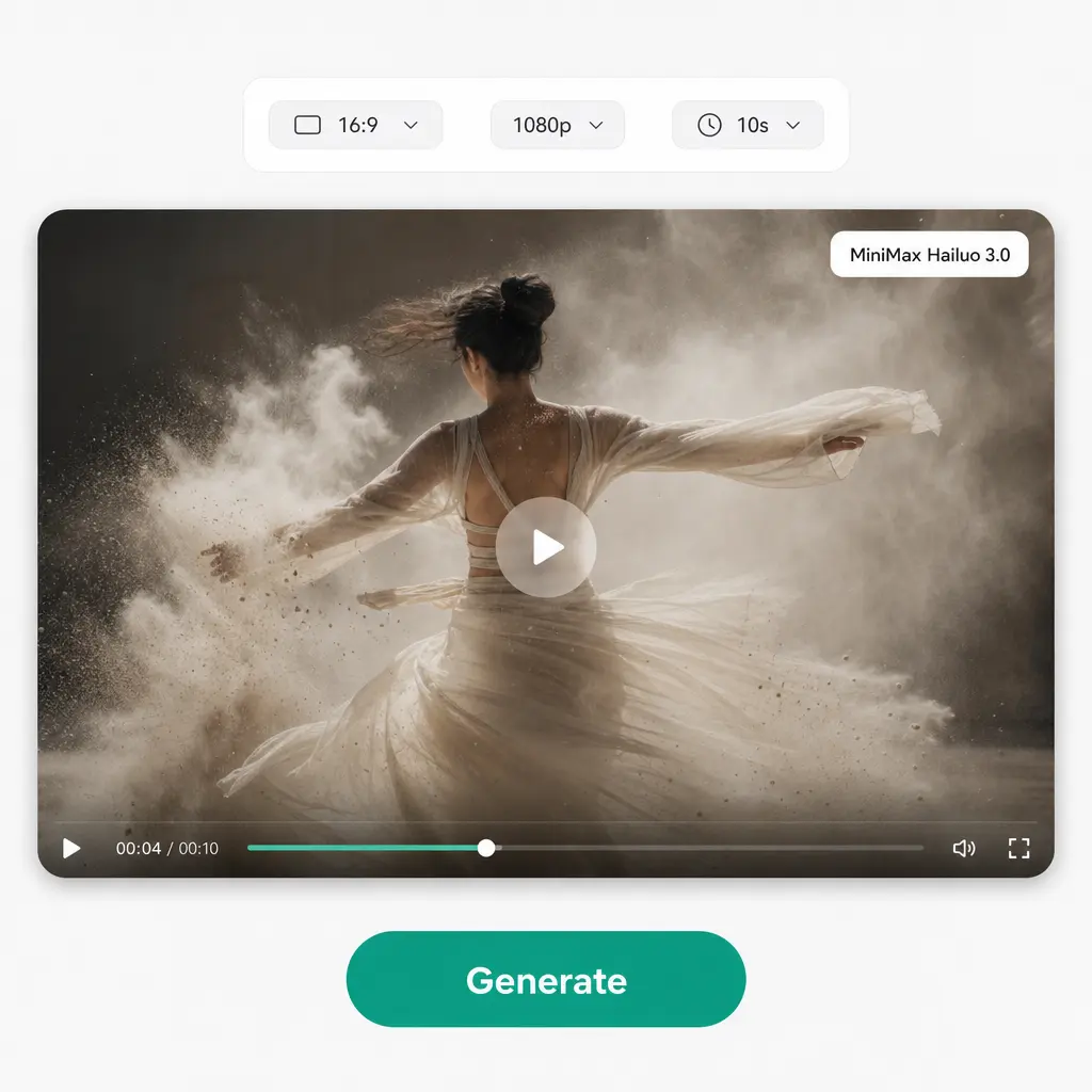 Lift AI video generator powered by Hailuo