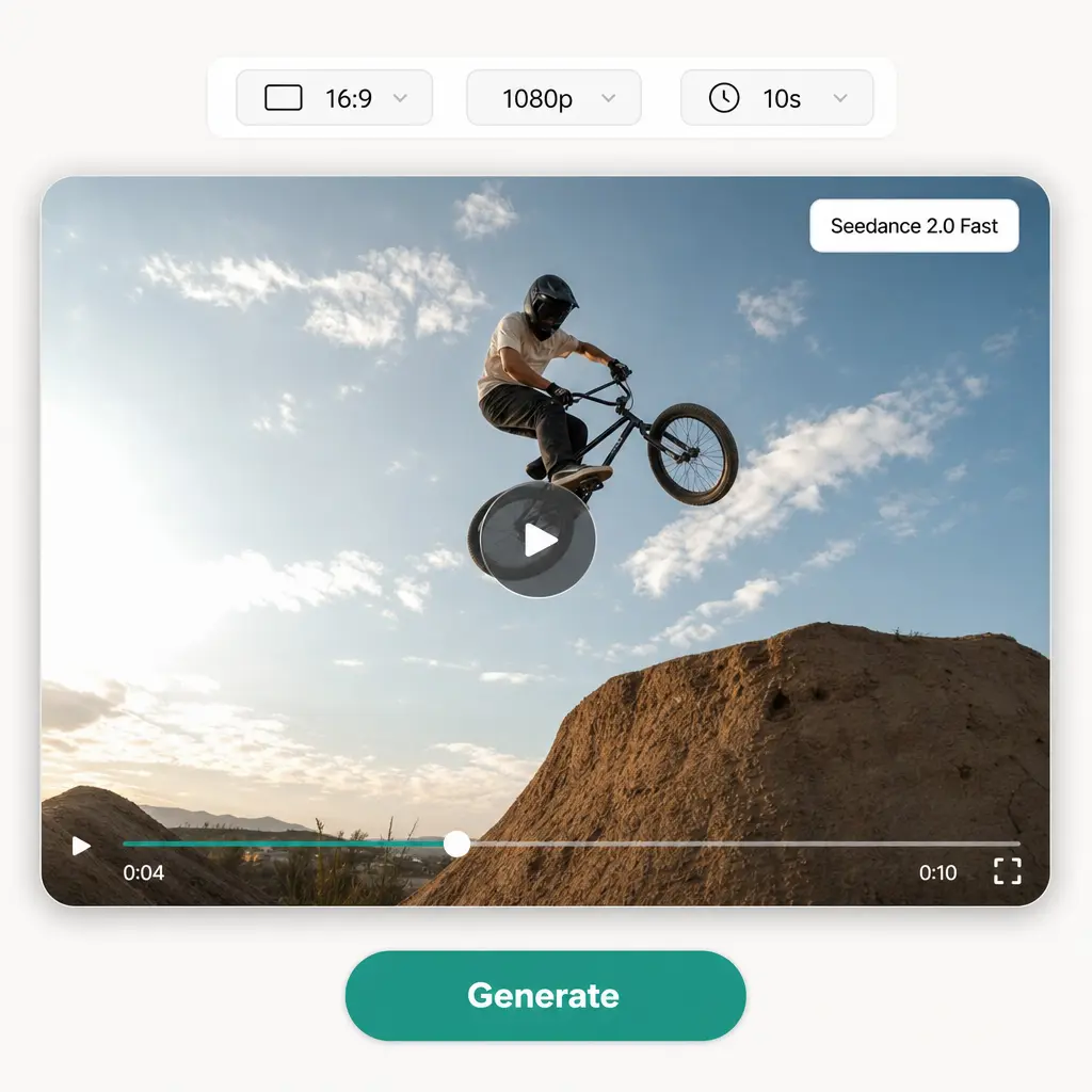 Lift AI video generator powered by Seedance