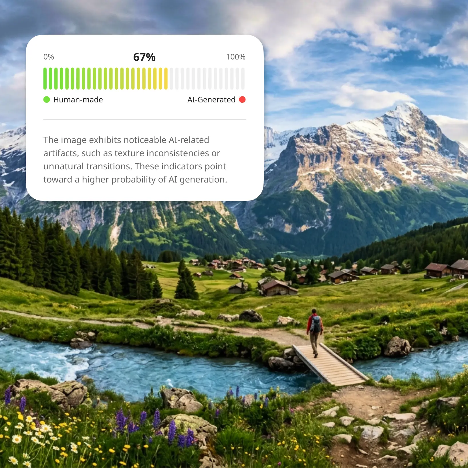 Detecting AI generated, photoshopped or edited images online | Lift AI free to try tool