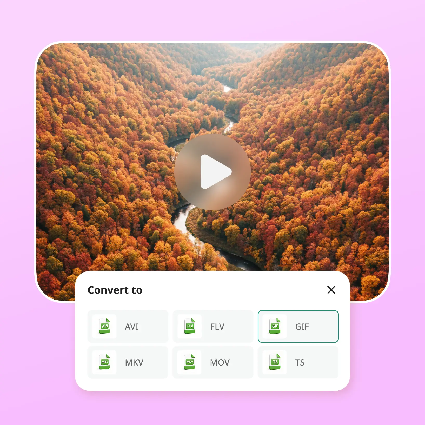 Convertisseur MOV en GIF en ligne de Lift en haute résolution