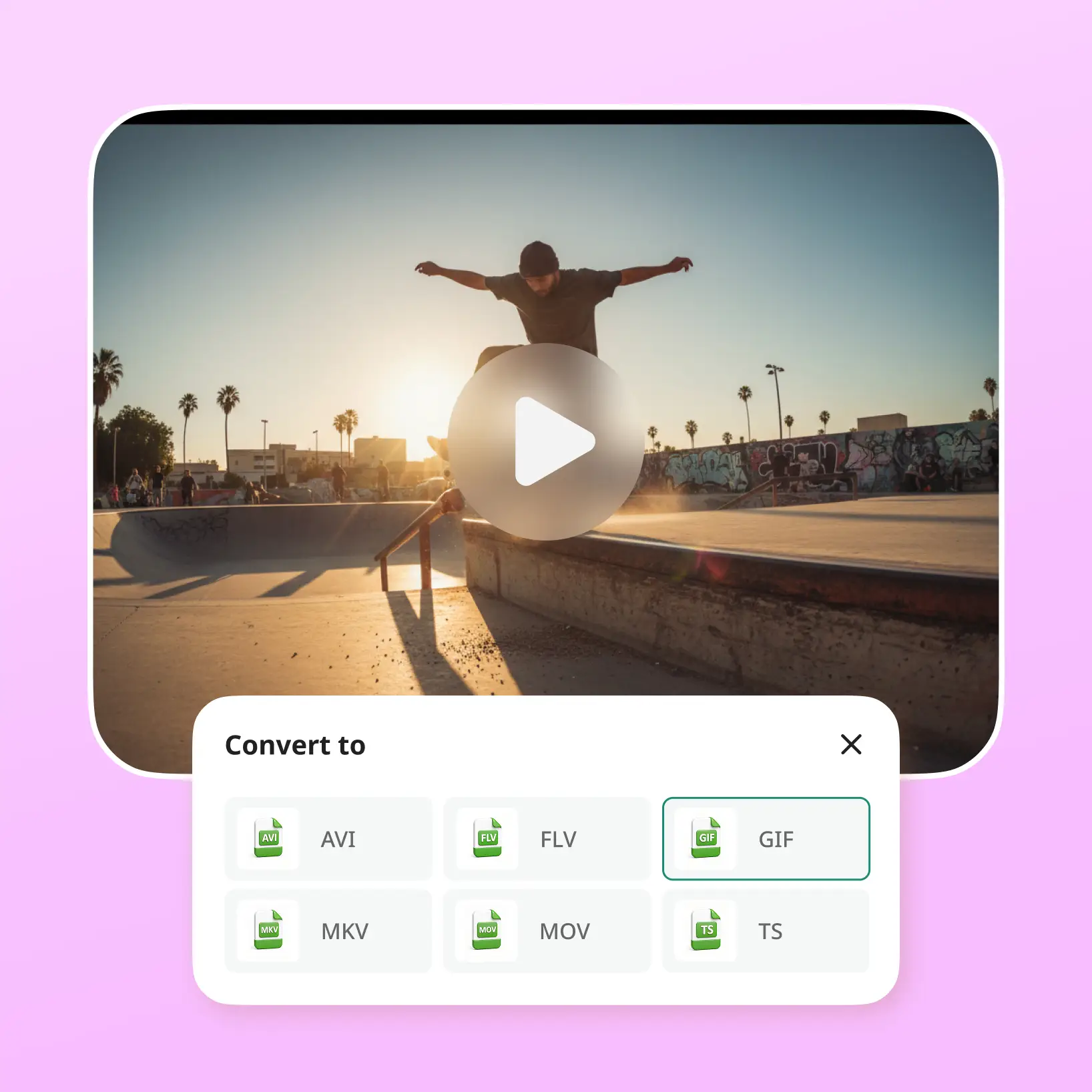 Convertisseur en ligne GIF en vidéo Lift en haute résolution