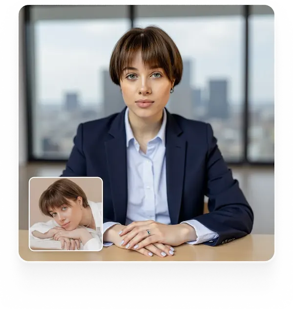 Illustration of Lift’s AI Headshot Generator highlighting professional results, AI accuracy, multi-platform access, and affordability.